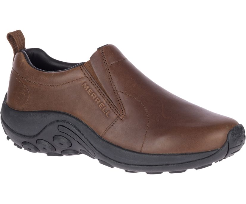 Buty Merrell Jungle Moc Leather 2 - Slip Ons Męskie Merrell - Kawa [HEPOX-5362]